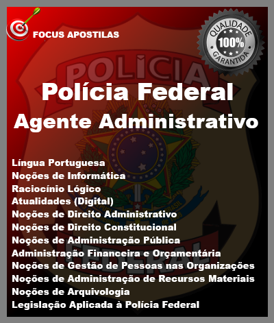apostila agente administrativo policia federal 2024 pdf