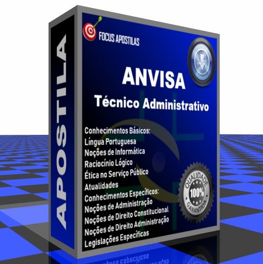 Apostila ANVISA – Técnico Administrativo pdf 2025