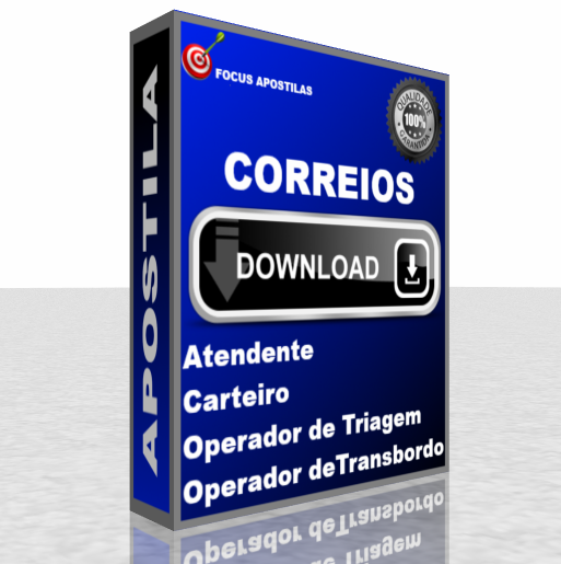 apostila correios Atendente, Carteiro, Operador de Triagem e Transbordo 2025