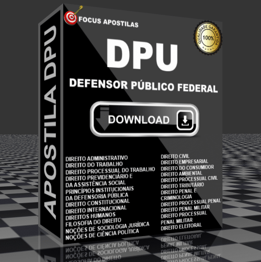 apostila dpu defensor publico federal 2024