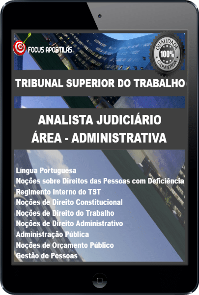 apostila tst pdf analista judiciário administrativa concurso download 2024