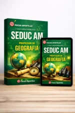 Capa da Apostila SEDUC AM para Professor de Geografia 2026