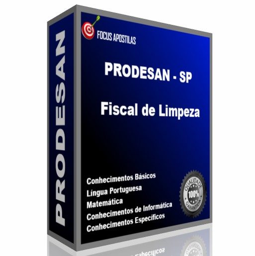 Apostila PRODESAN Fiscal de Limpeza