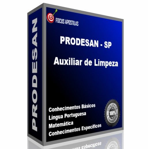 Apostila prodesan auxiliar de limpeza pdf download 