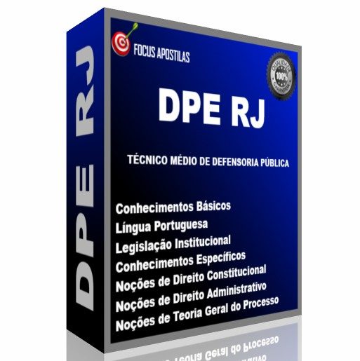 apostila dpe rj Técnico Médio de Defensoria Pública