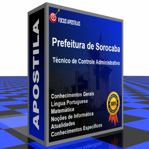 Apostila Sorocaba Técnico Controle Administrativo