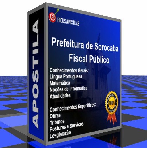 Apostila Prefeitura de Sorocaba Fiscal Público