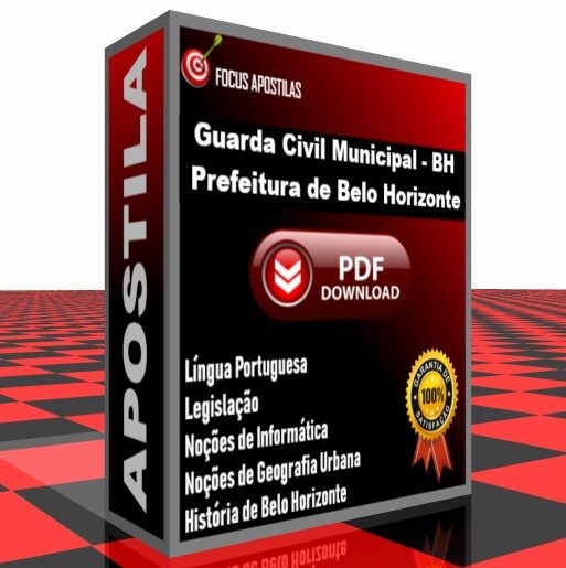 apostila Guarda Civil Municipal BH concurso 2025