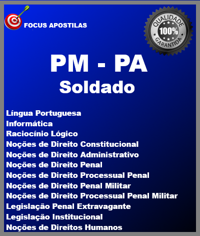 Apostila PM PA Soldado PDF Download 2023
