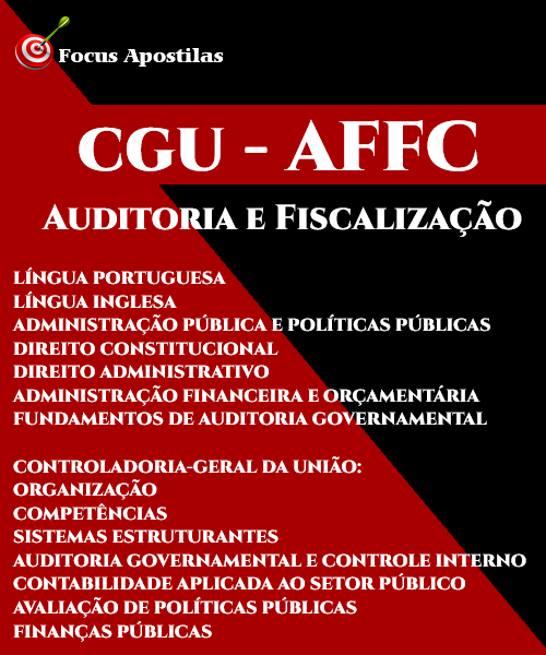 Apostila cgu auditoria e fiscalização PDF envio imediato por download 2023