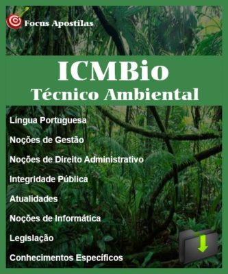 Apostila ICMBio Técnico Ambiental PDF 2023 envio imediato por download Edital