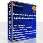 apostila Prefeitura de Nova Iguaçu RJ Agente Administrativo III concurso 2025 pdf download baixar