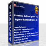 apostila Prefeitura de Nova Iguaçu RJ Agente Administrativo III concurso 2024 pdf download baixar