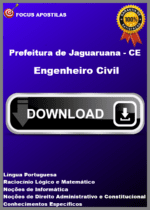 Apostila Engenheiro Civil Jaguaruana CE, concurso 2025 PDF download