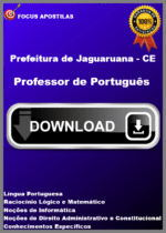 Apostila Professor de Português Jaguaruana CE, concurso 2025 PDF download