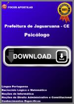 Apostila Psicólogo Jaguaruana CE, concurso 2025 PDF download