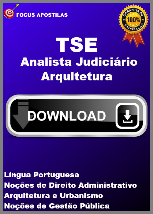 apostila tse Analista Judiciário - Arquitetura concurso pdf download 2025