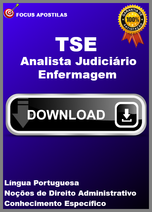 apostila tse Analista Judiciário - Enfermagem concurso pdf download 2025