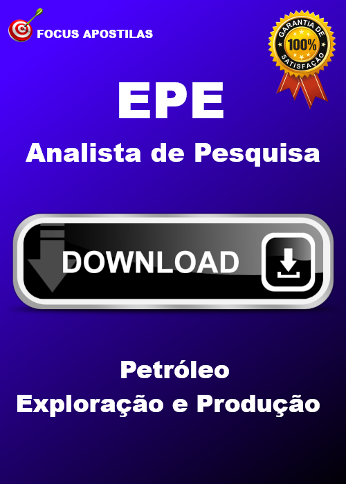 Apostila EPE para Petróleo – Exploração e Produção PDF 2026