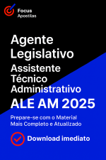 Capa da Apostila Agente Legislativo – Assistente Técnico Administrativo ALE AM 2026 em PDF