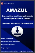 Capa da Apostila Operador de Central Termonuclear — Concurso AMAZUL 2026 em PDF Atualizado