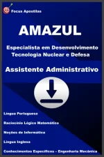 Capa da Apostila Assistente Administrativo — Concurso AMAZUL 2026 em PDF Atualizado