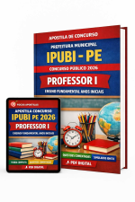 apostila concurso ipubi pe 2026 professor i ensino fundamental pdf digital
