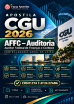 Capa da Apostila CGU AFFC Auditoria 2026 em PDF